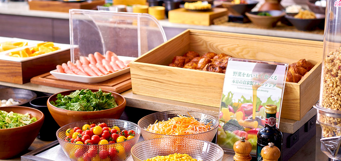 画像:朝食バイキング