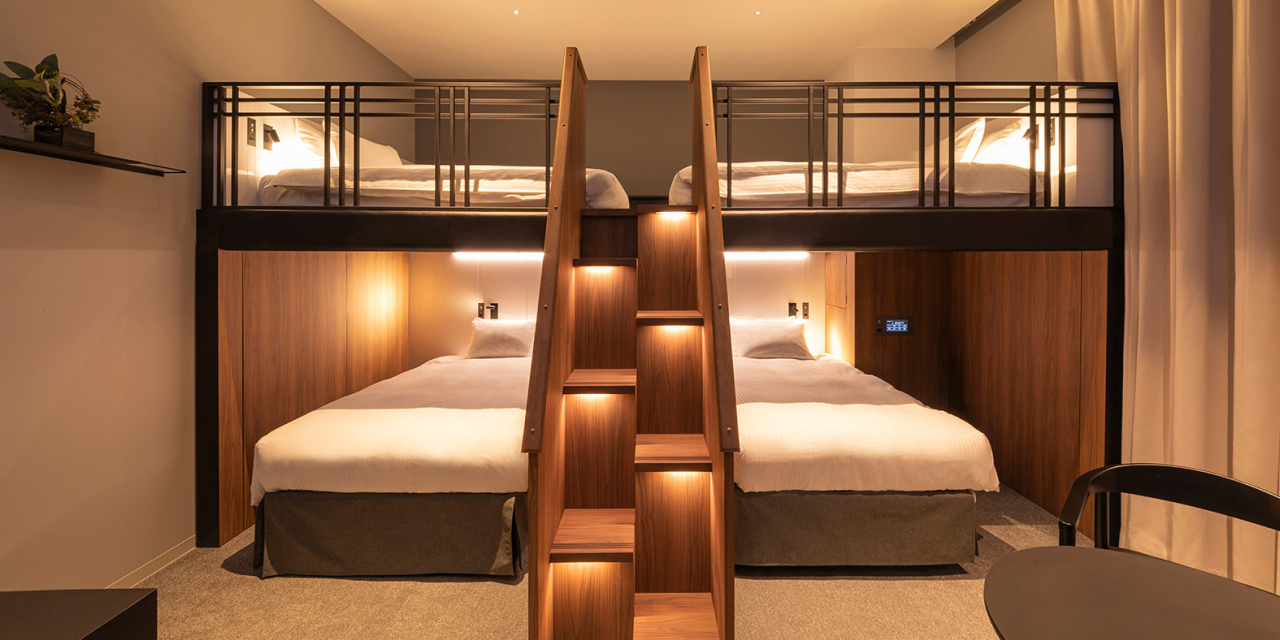 画像:バンクベッドルーム