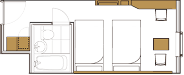 ツインルーム(8室)