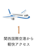 関西国際空港から軽快アクセス