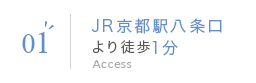 01 JR京都駅八条口より徒歩約1分