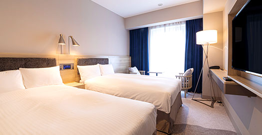 名古屋の観光、ビジネスの拠点としてご宿泊に最適。ホテル京阪名古屋のツインルーム