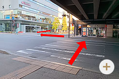 JR「札幌駅」西口から（最短経路） ルート3