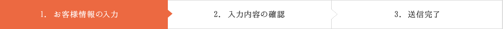 1. お客様情報の入力