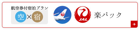 航空券付宿泊プラン　JAL楽パック