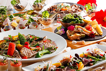 季節の素材を使用したお料理