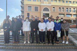 ユニバーサルシティ駅前の放置自転車対策・ゴミ清掃に参加いたしました