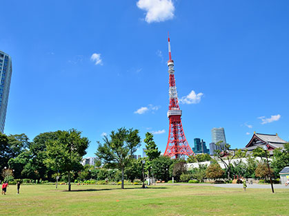 芝公園、東京タワー